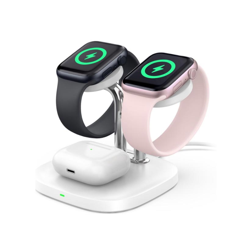Smart Watch earphone 3 in 1 Magnetic Wireless Charger